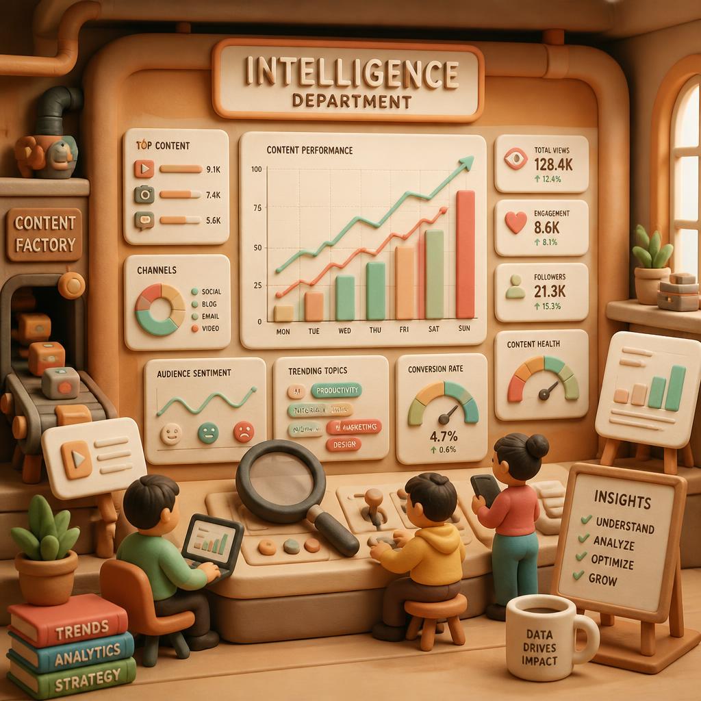 Departamento de inteligência da Pubai com dashboard de massinha crescendo
